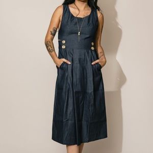 Field Day Brigid Jumper - Indigo Tencel